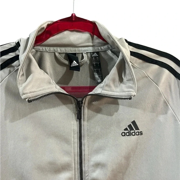 Men’s gray size small zip up Adidas sweater - Picture 2 of 4